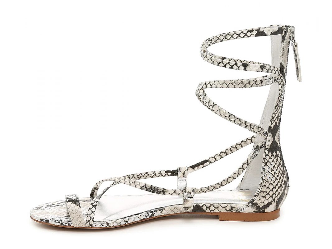 JLO JENNIFER LOPEZ | Slita Gladiator Sandal (Gray Snake Print) – Genius ...