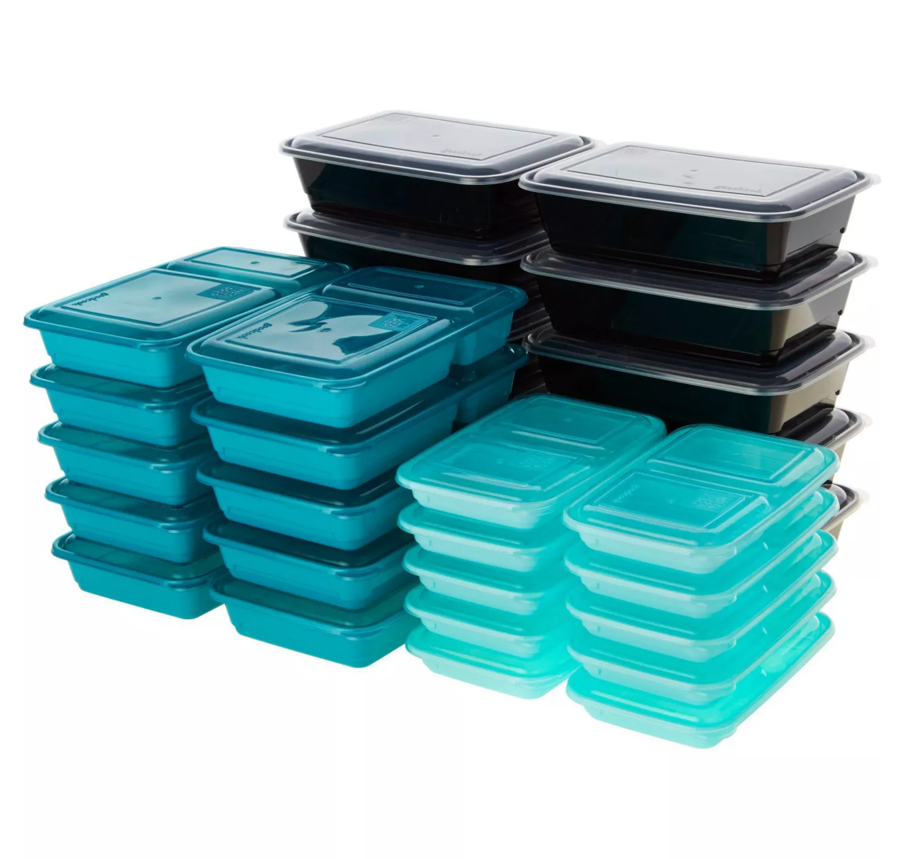Good Cook 3-Compartment Rectangle Meal Prep Containers - Shop Food